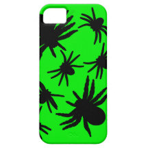Green and Black Spiders