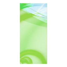 Green and Blue Abstract Design Custom Rack Cards