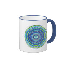 Green and Blue Coffee Mug