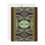 Green and Brown Razzle Dazzle Custom Invitation