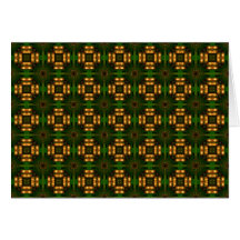 Green and golden motives greeting cards