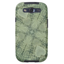 Green and ivory lace pattern galaxy SIII cover