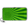 Green and Lime Funky Striped Abstract Art