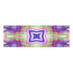green and purple Kaleidoscope bookmark Business Cards
