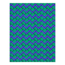 Green and Purple Paper Zig Zag Invitations