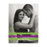 Green and Purple Photo Card Save The Date Postcard