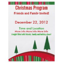 Green and Red Christmas Program Flyer