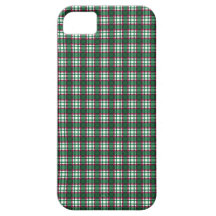 Green and Red Plaid iPhone 5 Cover
