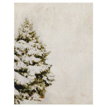Green and White Christmas Snowflakes Personalized Flyer
