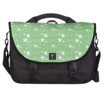 Green and White Stars commuterbag