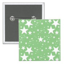 Green and White Stars buttons