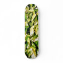 Green And Yellow Leaves skateboards