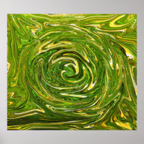 Green and Yellow Polythene Crunch Posters