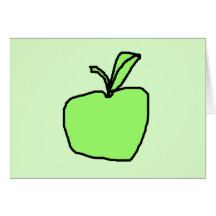 Green Apple. Card