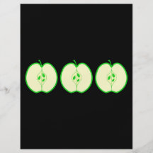 Green Apple Half. Flyer Design