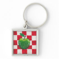Green Apple keychain (premium)