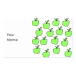 Green Apple Pattern. Business Cards