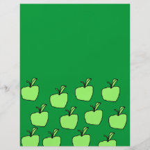 Green Apple Pattern. Flyers