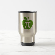Green Apple Pi Coffee Mugs