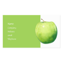 Green Apple Profile Card Business Card