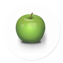 Green Apple Sticker