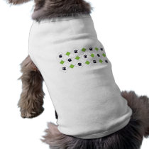 Green Argyle Paw Prints
