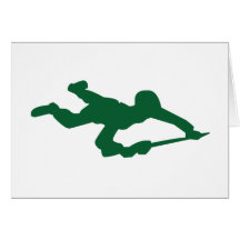 Green Army Man Greeting Card
