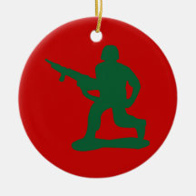 Green Army Men Christmas Ornaments
