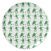 Green Army Men Dinner Plates