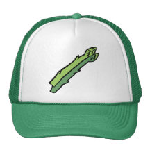 Green asparagus mesh hat