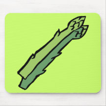 Green asparagus mouse mat