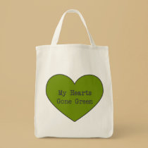 Green At Heart Organic Grocery Tote Bag bags