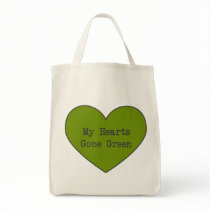 Green At Heart Organic Grocery Tote Bag