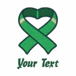 Green Awareness Ribbon Shirt embroidered shirts