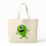Green Baby Cyclops Tote Bag
