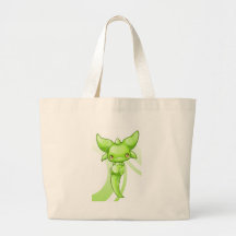 Green Baby Dragon Tote Bags