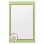Green Baby in Umbrella stationery