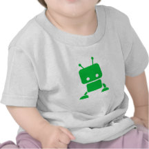 Green Baby Robot Baby Clothes Shirts