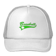 Green Baseball Logo Trucker Hats