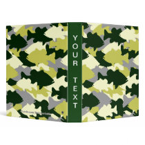 GREEN BASS CAMO VINYL BINDERS