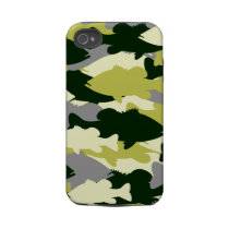 GREEN BASS CAMO IPHONE 4 TOUGH CASES