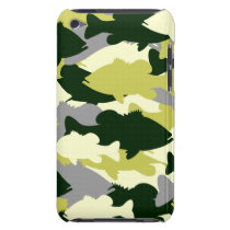 GREEN BASS CAMO IPOD TOUCH CASE-MATE CASE