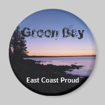 Green Bay Sunset Magnet