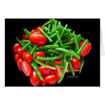 Green Bean and Tomatoes Cards
