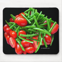 Green Bean and Tomatoes Mousepads