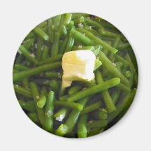 Green Beans Fridge Magnet