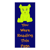 Green Bear Bookmark Template Personalized Rack Card
