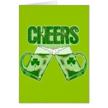 Green Beer Cheers Cards