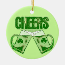 Green Beer Cheers Christmas Tree Ornament