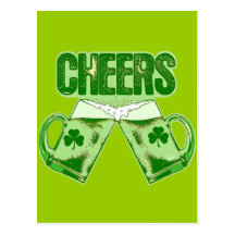 Green Beer Cheers Postcards
